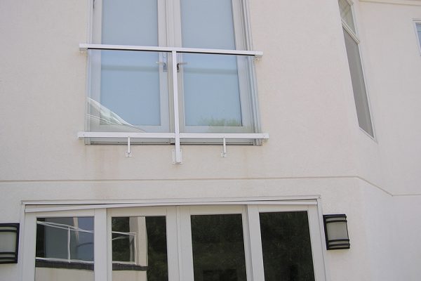 Juliette style Rail with Clear Glass